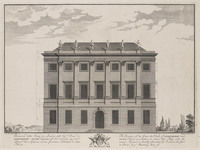KG 11394
<br/>
Façade van Duke of Queensberry and Dover House, Londen
<br/>
<em>Picart, Bernard (1673-1733)</em>